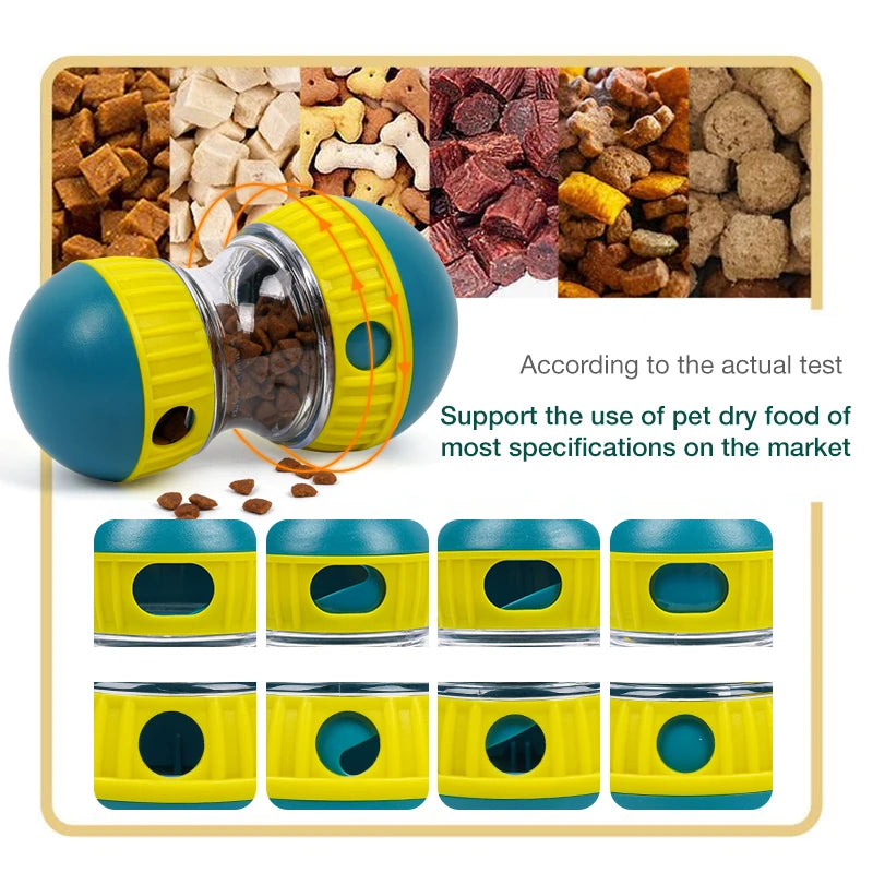 1PC Rotating Rolling Dog Slow Eating Toy Adjustable Leaking Food Dog Boredom Educational Toy Makes Dog'S Intestine Healthier