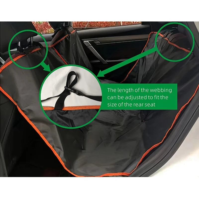 Dog Car Seat Cover for Back Seat,Oxford Cloth Durable Scratchproof Dog Hammock,Pet Seat Cover Protector for Cars,Trucks and Suvs